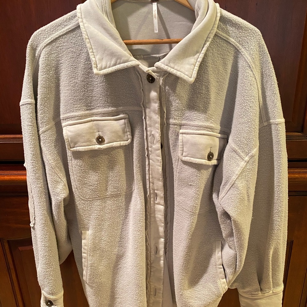 Free people Ruby sweatshirt jacket Lg.